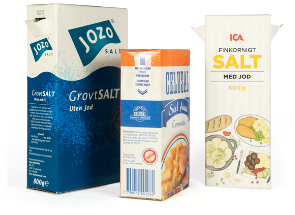 Imballaggio packaging astuccio ecologico con beccuccio erogatore richiudibile per Sale